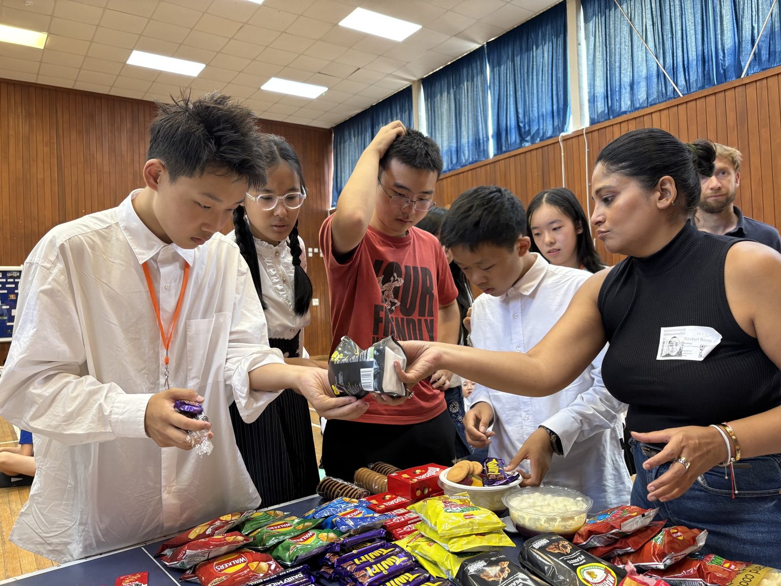 Students taking part in a shared activity at Horndean Technology College