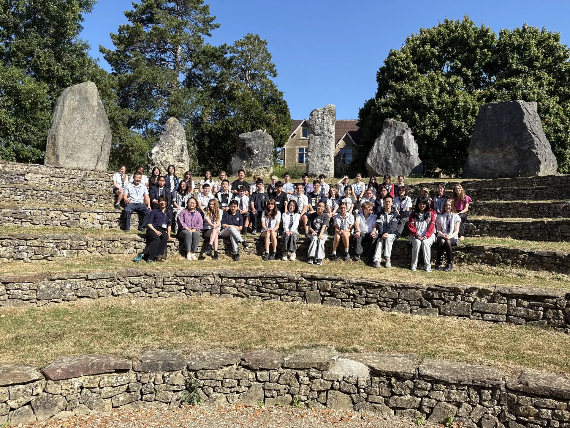 Students participating in the Frome College and Liangfeng High School international exchange programme.